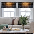 thumbnail image 3 of LALILO Kitchen Curtain Valance Ships Stormy Ocean Rod Pocket Window Curtain 52"x 18" Set of 2, 3 of 6