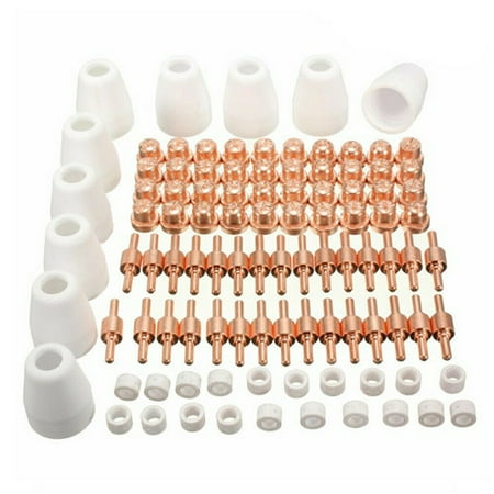 

GLFSIL 100PC Air Plasma Cutter Consumables Torch Tip Welding Kit For PT-31 LG-40 CUT-50