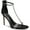 Black, variant on Aaj By Aminah Womens ANIYA  T-Strap Embellished Ankle Strap