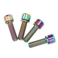 thumbnail image 2 of Bike Stem Bolts Screw M6 20mm Accurate Thread Rustproof Reliable Small Bike Brake Screws for Mountain Bikes Colorful, 2 of 14