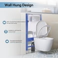 thumbnail image 3 of HOROW Concealed In-Wall Toilet Tank Carrier 1/1.6 GPF Dual Flush, Adjustable Height Tank Carrier, 3 of 6