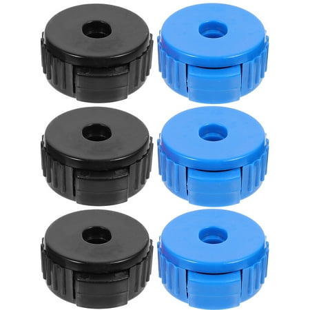 Raindrops Cymbal Quick Release Cap Nut Blue Plastic 6Pcs 3.8X3.4X1.5Cm Drum Set Accessories