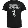 thumbnail image 1 of Comfort Zone Unicycle Black Adult T-Shirt, 1 of 1