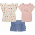 thumbnail image 3 of Calvin Klein Kids' 3-Piece Cotton Set (Pink, 2T), 3 of 7