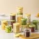 thumbnail image 1 of Recipiente hermético de vidrio para almacenamiento de alimentos | Tarro de conservación con sello al vacío | Bote de despensa de alimentos secos | Recipiente de preparación de comidas de vidrio, 1 of 7