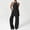 Black, variant on PISONIC Womens Workout Sets 2 Piece Racerback Color Block Tank Tops Matching Straight Leg Yoga Pants Yoga Pilates Outfits