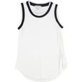 thumbnail image 1 of bar III Womens Striped Tank Top, White, Small, 1 of 2