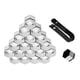 thumbnail image 3 of Sidaley 20 piezas tapas de tuerca de rueda de coche cubierta de tornillo de cubo automático diseño de rosca llantas de perno a prueba de polvo Vehículos, repuestos y accesorios Mis 21 mm Astilla Sidaley VI000992-09B, 3 of 6