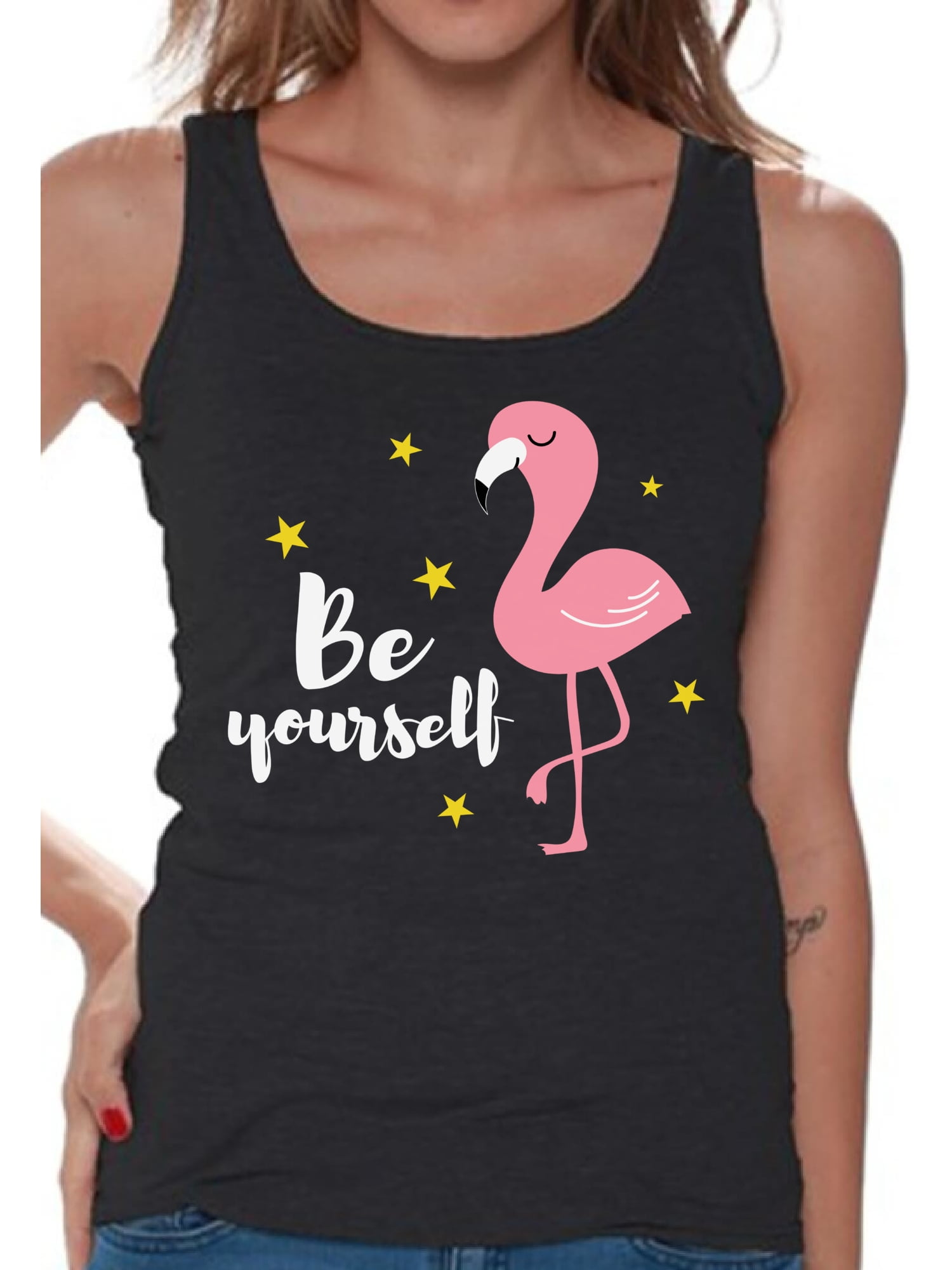 Awkward Styles - Awkward Styles Be Yourself Tank Top T-Shirt for Her