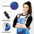 thumbnail image 2 of Whale in Sea 5 Pcs Kitchen Set Heat Resistant Oven Mitts and Non-Slip Pot Holders with Adjustable Cooking Apron, 2 of 6