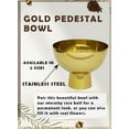 thumbnail image 4 of Serene Spaces Living Small Gold Pedestal Bowl, 4.5" Diameter & 3.75" Tall, 4 of 4
