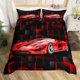 thumbnail image 3 of Coche de carreras Juego de Funda Nórdica Queen Size Speed Sports Car juego de cama para, 3 of 6