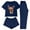 #023 Navy, variant on Felirenzacia Christmas Pajama Sets for Women, 3PC Loungewear with Short Sleeve Tops, Pants with Shorts, Casual Soft Home Yoga Outfit Sets