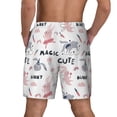 thumbnail image 4 of Balery Cute Magic Bunny Mens Swim Trunks Swim Shorts for Men Quick Dry Inseam Beach Shorts with Compression Liner Pocket-XX-Large, 4 of 9