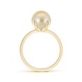 thumbnail image 2 of ANGARA Classic Solitaire Golden South Sea Cultured Pearl Ring in 14K Yellow Gold for Women | June Birthstone, Birthday, Anniversary, Jewelry Gift for Women | Pearl Ring, 2 of 7