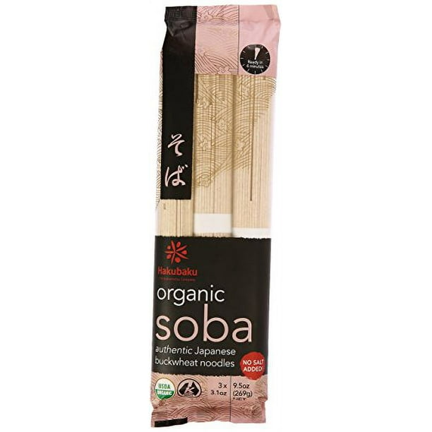 Hakubaku, Authentic Japanese Buckwheat Noodles, Organic Soba, 9.5 oz