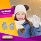 thumbnail image 2 of Guantes para niños Exquisitos guantes para mantener el calor para niños Práctico accesorio de ropa simple con color sólido para ropa de invierno Gris claro 1 par Inevent AP009501-04B, 2 of 6