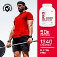 thumbnail image 4 of GNC Pro Performance Bulk 1340 Proteína en polvo para ganar masa, 50 g, sin gluten, suero, creatina, BCAA, probado por terceros, recuperación y crecimiento muscular, micronutrientes, chocolate doble, 9, 4 of 5
