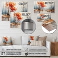 thumbnail image 4 of Designart "Canada Orange Autumn Euphony VII" Landscapes Metal Art Print, 4 of 5