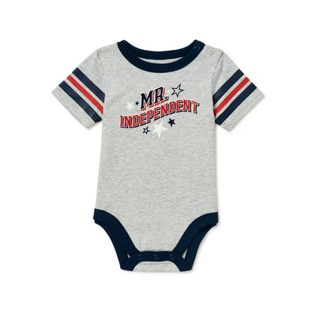 Way to Celebrate Baby Boys' Bodysuit with Short Sleeves, Sizes 0M-9M ...