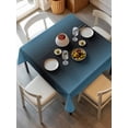 thumbnail image 6 of Blue Black Ombre Table Cloth, Modern Gradient Abstract Art Waterproof Tablecloth for Square Tables, Reusable Washable Fabric Table Cover for Restaurant Kitchen Dining Tables 54"x54", 6 of 6