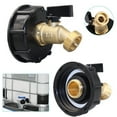 thumbnail image 5 of 1Pc 275-330 Gallon Tote Water Tank Adapter 2" Coarse Thread Brass Hose Faucet Valve Garden Hose Connector Replacement IBC Tote Valve Fitting Parts, 5 of 10
