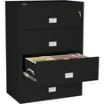 thumbnail image 2 of Phoenix Safe Lateral 38 inch 4-Drawer Fireproof File Cabinet with Key Lock, Water Seal, Black, LAT4W38B, 2 of 5