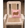 thumbnail image 2 of Carolines Treasures BB7981PW1818 Merino Sheep Pink Check Fabric Decorative Pillow, 18 x 18 in., 2 of 2