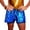 Blue, variant on Men's Reversible Sequin Casual Shorts Streetwear Fashion Loose Fit Breathable Lightweight Summer Outdoor Daily Green L