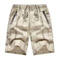 thumbnail image 1 of toraway Mens Spring And Summer Street Leisure Sports Multi Pocket Drawstring Stretch Waist Color Cargo Shorts XXXL, 1 of 2