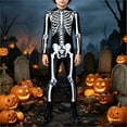 thumbnail image 2 of JAJAHO Kids 3D Skeleton Jumpsuit Boys Girls Halloween Jumpsuit Zipper Front Dress Up Onesies 7-14Y, 2 of 5