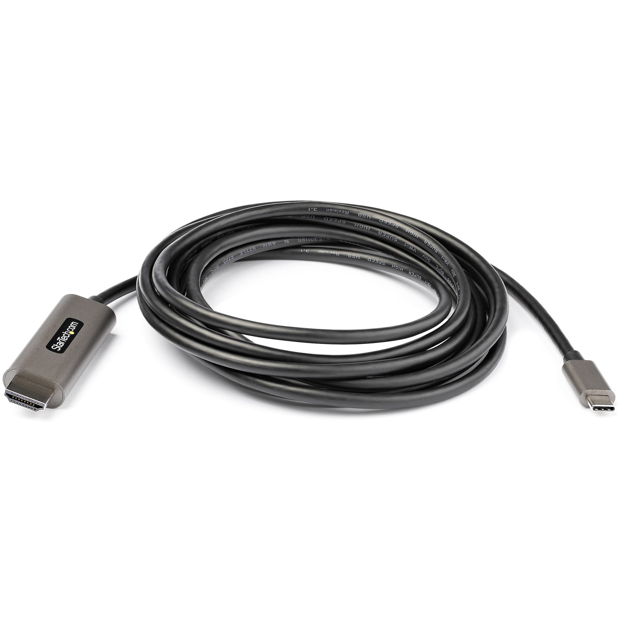 Startech.com 9.8ft (3m) C To Hdmi Cable 4k 60hz With Hdr10, Ultra Hd Type-c To 4k Hdmi 2.0b Video Adapter Cable, Type-c To Hdmi Hdr Monitor/display Converter, Dp 1.4 Alt Mode Hbr3 -