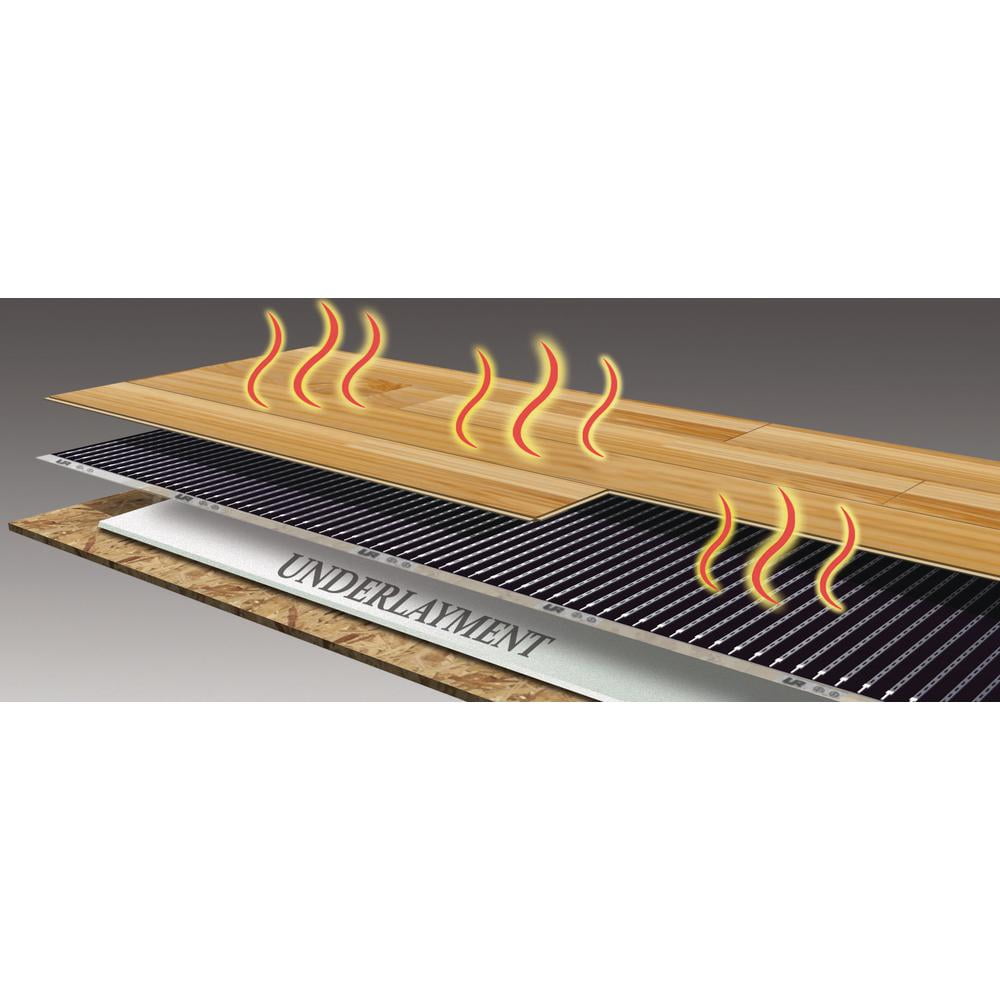 QuietWarmth QWARM3X10F120 3x10 120V Electric Floating Floor Heating System