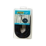 Seachoice 42401 Double Braided Dock Rope for Boating - 100% MFP Dock Line, -Inch x 15 Feet, White with Black Tracer