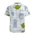 thumbnail image 3 of High Quality Hawaiian Shirts for Men Short Sleeve Aloha Beach Shirt Floral Summer Casual Button Down Shirts Blouses HA63F6, 3 of 7