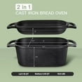 thumbnail image 2 of "4.6 Quart Oval Dutch Oven for Bread Baking, Cast Iron Sourdough Bread Pan with Lid, Bread Loaf Pan for Homemade Bread ", 2 of 6
