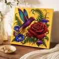 thumbnail image 4 of Fall Hummingbird Red Rose Pearl Diamond Painting DIY Kit – Colorful Floral Crystal Bead Art Set for Adults Teens, Beginner-Friendly Botanical Thanksgiving Home Wall Decor Holiday Gift, 4 of 7