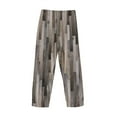 thumbnail image 5 of Sigee Wooden Texture Print Men's Pajama Pants - Soft Lounge Sleep Bottoms with Elastic Waistband and Pockets-Large, 5 of 9