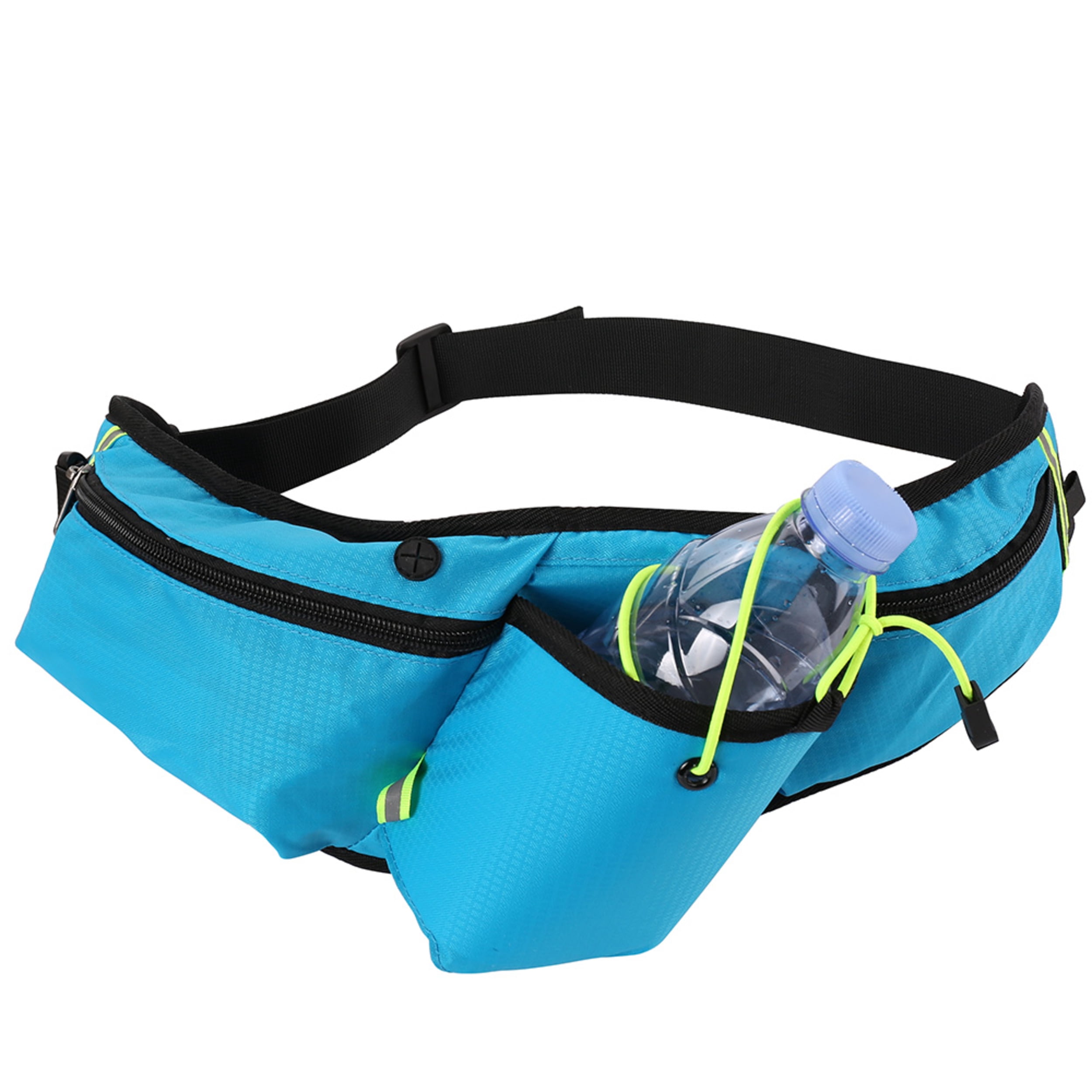 Sports Waist Pack Bag Running Belt Fanny Pack with Water Bottle Holder for Men Women Outdoors Walking Running, Fit 6.5 inch Smartphones