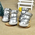 thumbnail image 3 of Naiyafly 4 Pcs/Sets Dog Boots Puppy Winter Snow Boots Casual Pet Slip-resistant Waterproof Shoes, 3 of 5