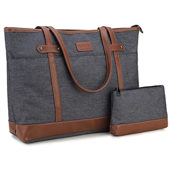 Sac Fourre-Tout pour Ordinateur Portable pour Femmes, Sac à Main Résistant à l'Eau 15,6 Pouces Sac de Travail Sac à Bandoulière pour Enseignants