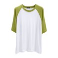 thumbnail image 4 of RMGVDSD Womens T Shirts Women's Short Sleeve T Shirt Round Neck Tee Top Basic Loose Fit Trendy Shirt Casual Wear Trendy Blouses, 4 of 4