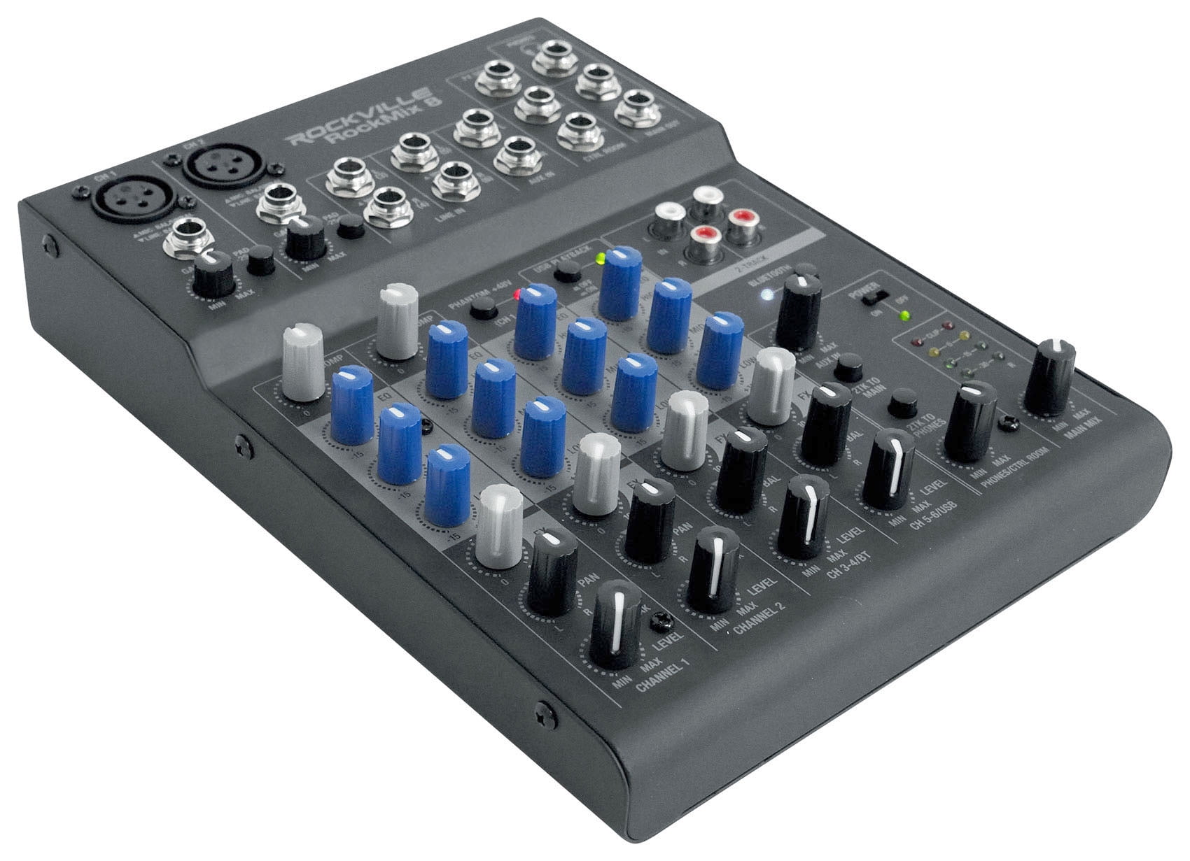 Rockville ROCKMIX USB Computer Recording Interface Mixer w/Compressor+Bluetooth