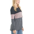 thumbnail image 3 of Bearsland Female Long Sleeve Maternity Nursing Top Breastfeeding Shirts 3-Pack, 3 of 7