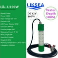 thumbnail image 2 of LIKSEA Luz Atrayente para Pesca Nocturna en Bote - LED Verde 12V 100W IP68 Sumergible, 2 of 8