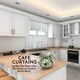 thumbnail image 2 of Cortinas American Linen Café para cocina y baño (gris), 2 of 7