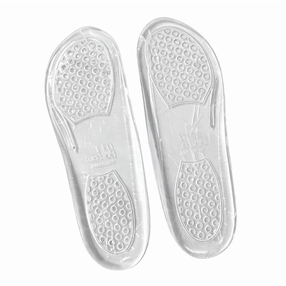 Anti Slip Clear PU Insoles 7/8Inch Length Invisible Massage Shoe Inserts Pad
