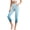 Blue Gradient, variant on Pink Gradient Women’s Workout Capri Leggings with Pockets, Stretch Breathable Squat Proof Workout Leggings, High Waisted Gym Athletic Crop Yoga, M