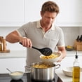 thumbnail image 2 of Slotted Spoon Heatproof, Silicone Skimmer Strainer Slotted Spoon for Cooking, Non Stick Scoop Ladle with Ergonomic Handle for Filtering Vegetables and Pasta, Kitchen Utensil for Straining, 2 of 7