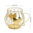 thumbnail image 3 of Rustic Vintage Chicken Wire Egg Basket With Handle for Egg Holder Fruit And Kitchen Living Room Home Farmhouse Rooster Decor Gold, 3 of 6